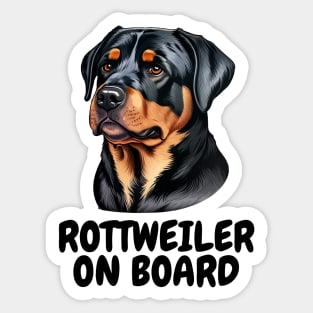 Rottweiler on Board Sticker